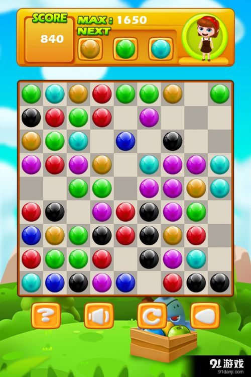 七彩连珠小游戏,指尖上的色彩迷宫挑战